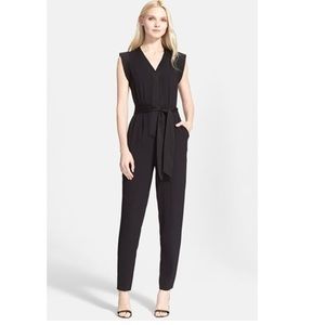 Kate Spade • Crepe V-Neck Jumpsuit in Black